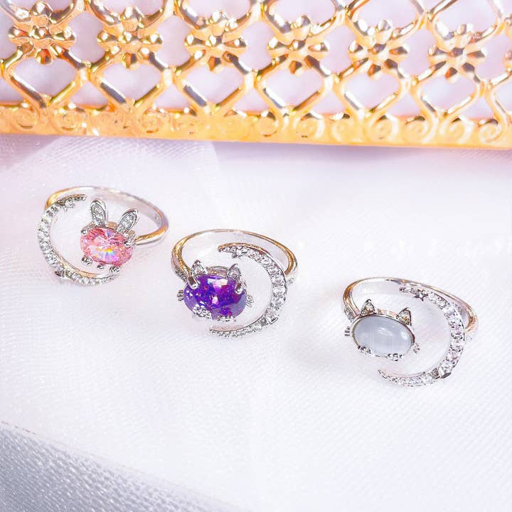 Inspiré par Sailor Moon - Bagues d'amitié au clair de lune pour la vente par Holicca