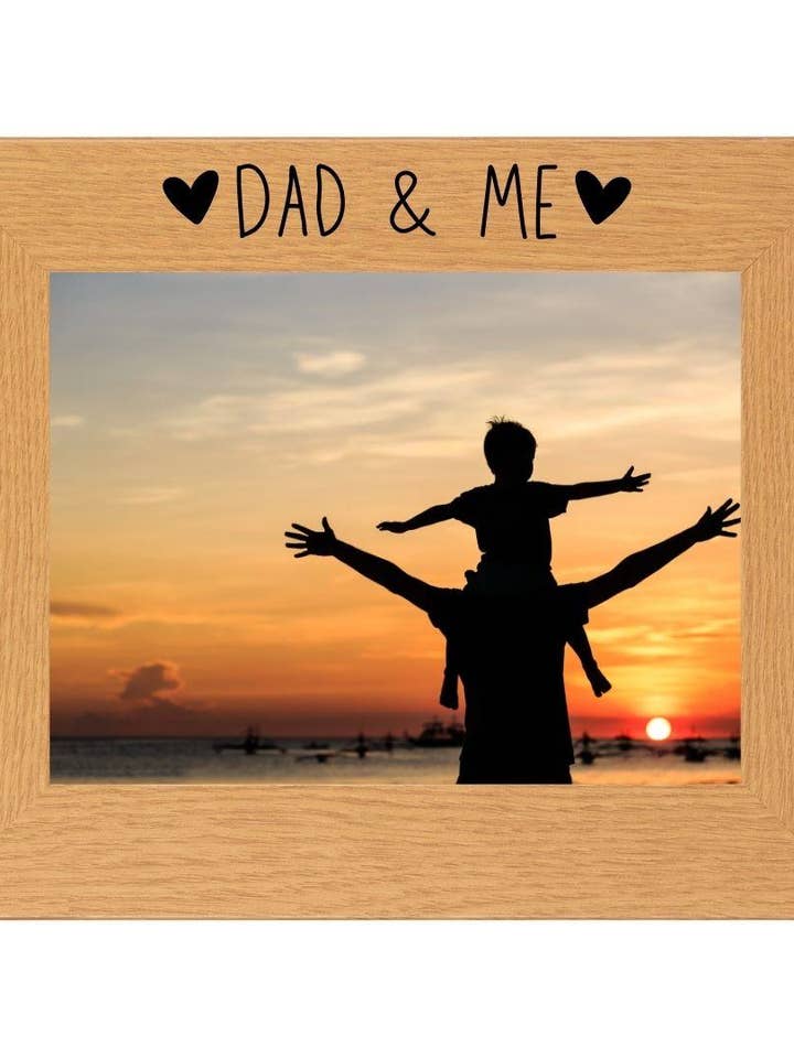 Second Ave Cadre photo paysage en chêne 6 x 4 cm, cadeau pour la fête des pères pour la vente par Second Ave Gift Company