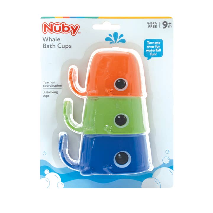 Whale Stacking Cups Bath Toys for wholesale by Nuby