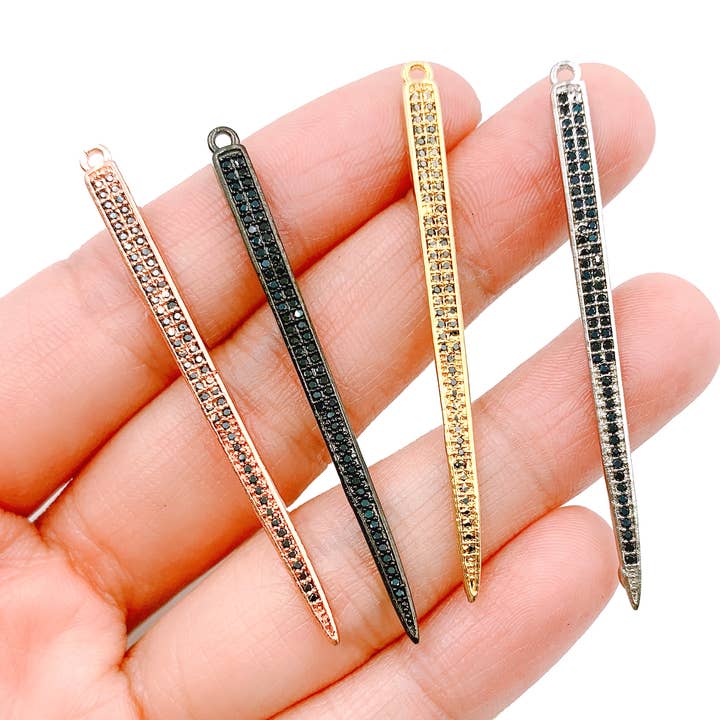 18k guldfyllda läckra guldspikberlocker, CP001 för wholesale av Beads Creation