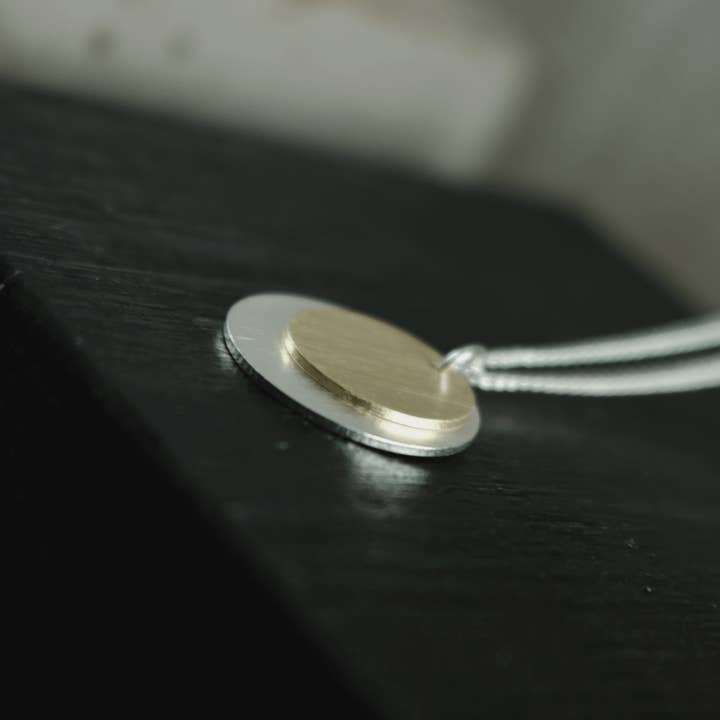 Dansk Copenhagen - Wholesale Pendant/Charm Necklace - Theia Adjustable 2 Tone Necklace Silver & Gold Plating1