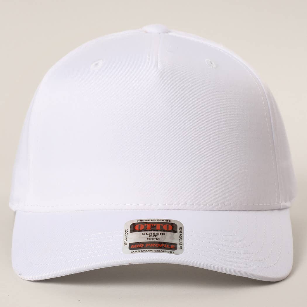 Fashion City - Wholesale Trucker Hat - Unisex - Solid Color OTTO 5 Panel Mid Profile Trucker Hat 1