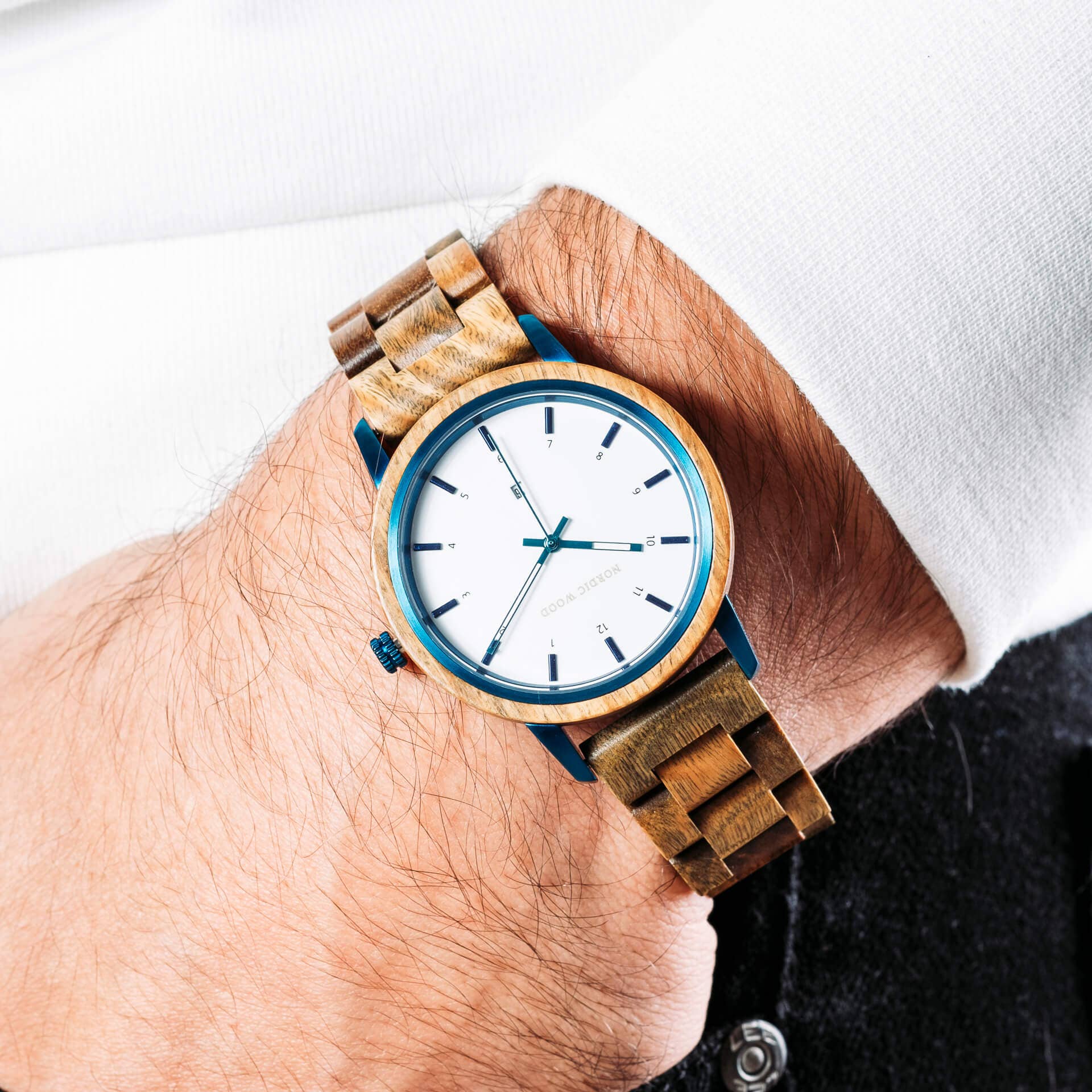 Nordic Wood - Wholesale Wrist Watch - Men's - Bois Sombre1