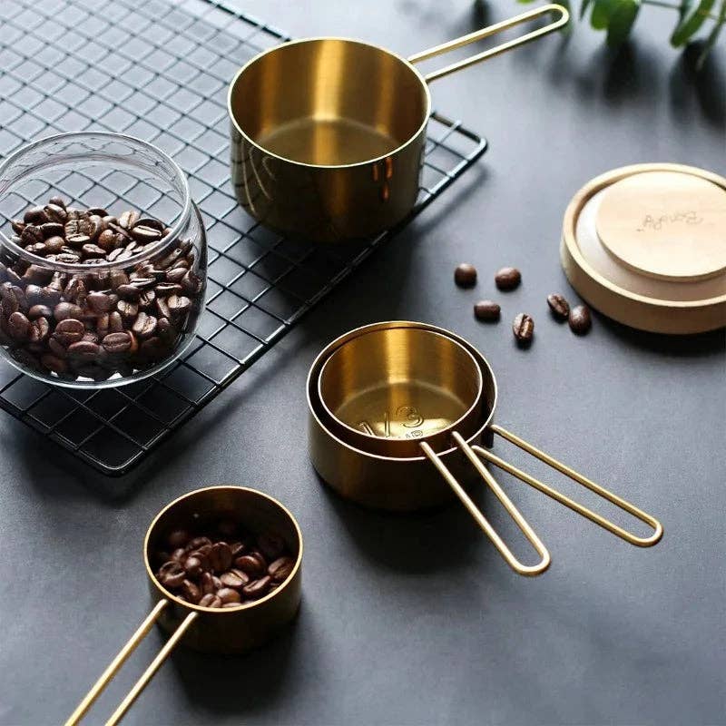 Kiyo Home - Wholesale Measuring Cup - 9-Piece Gold Measuring Set | Stainless Steel | Baking Tools3