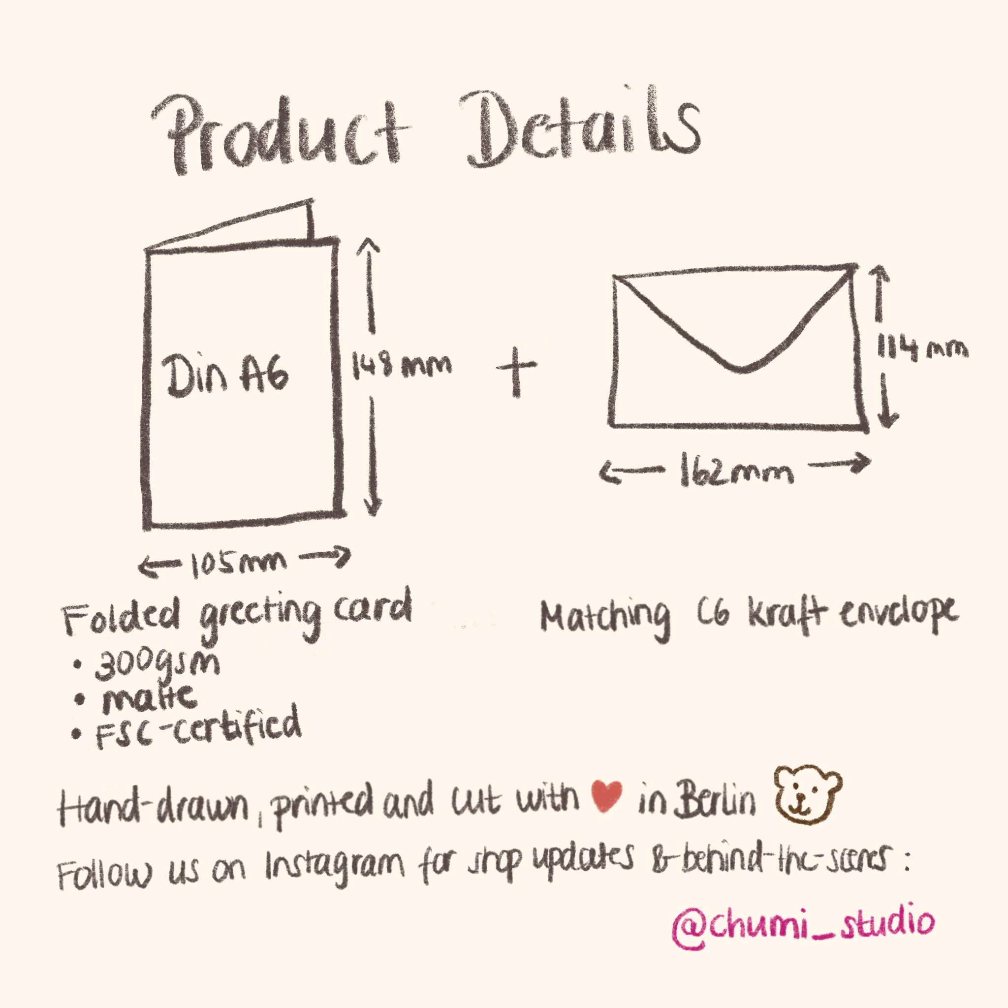 Chumi Studio – wholesale Birthday card – Birthday Greeting Card - "To-Do List"5