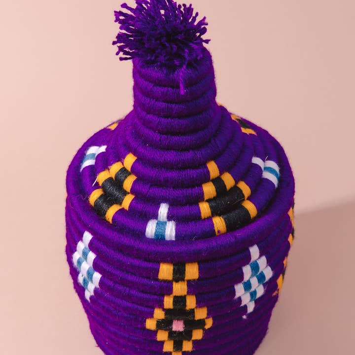 Molave - Wholesale Basket - Eggplant - Woven Decorative Berber Basket3