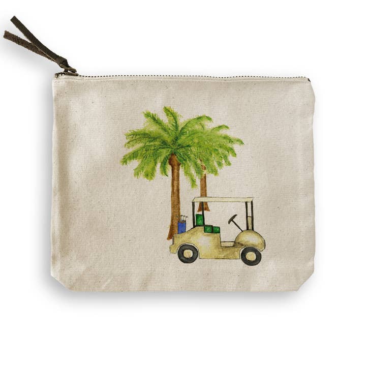 French Graffiti - Wholesale Tea Towel - Golf Cart with Palm Trees7
