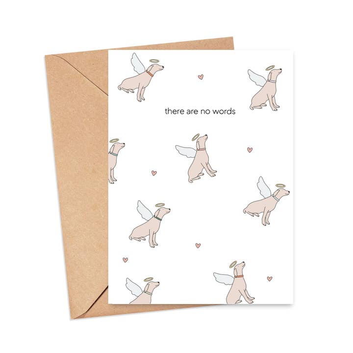 Simply Happy Paper - Wholesale Sympathy Card - There are No Words Dog Sympathy Card0