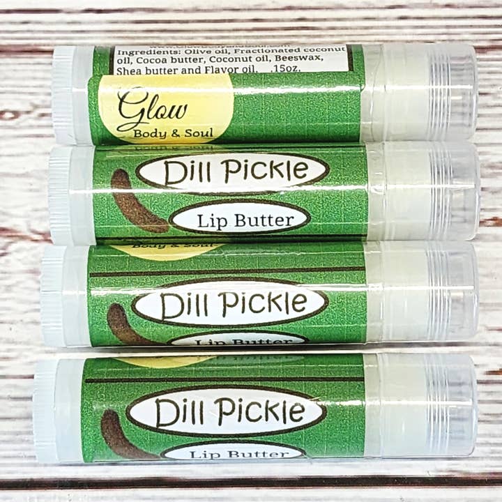 Glow Body and Soul - Wholesale Lip Balm - Dill Pickle Lip Butter Unsweetened Pickle Lip Balm1