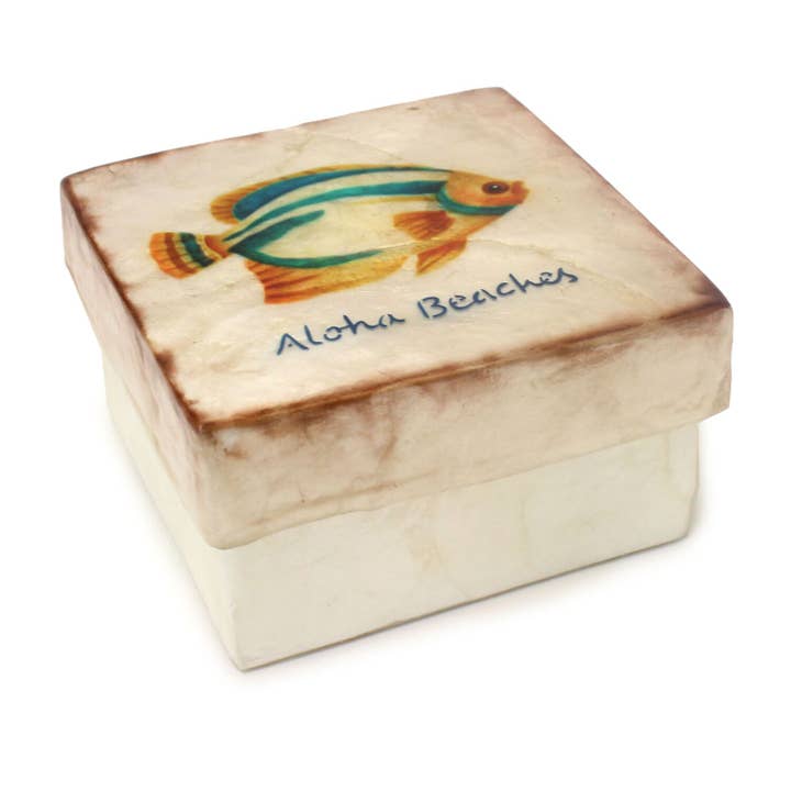 SALE Aloha Beaches Fish Decorative Trinket Box for wholesale by Beachcombers