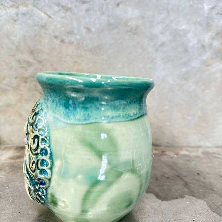 Carys Martin Ceramics - Wholesale Coffee Mug - Ocean Goddess Quartz Crystal Mug