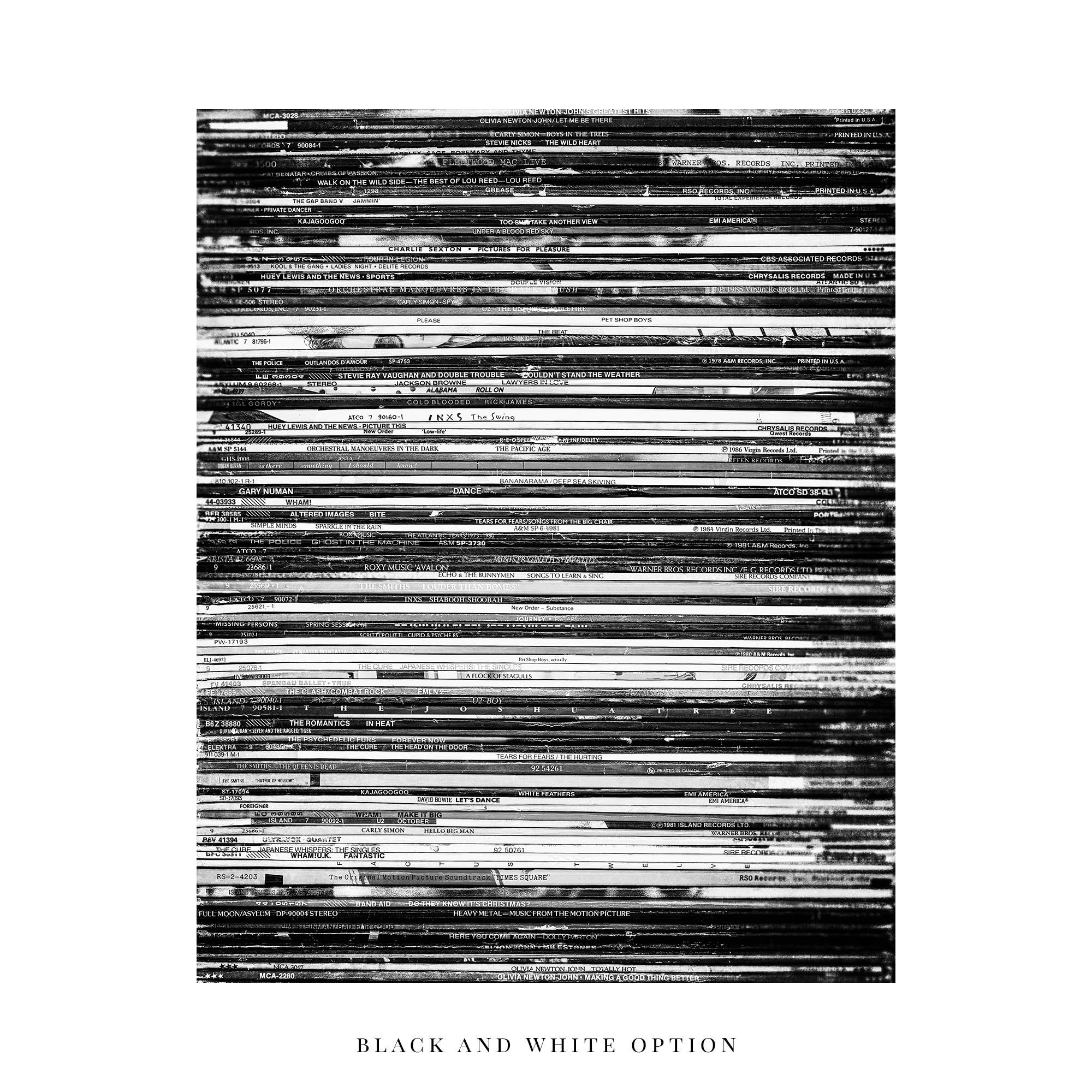 Lisa Russo Fine Art - Wholesale Art Print - Retro 1980s Vintage Vinyl Record Albums Art Print7