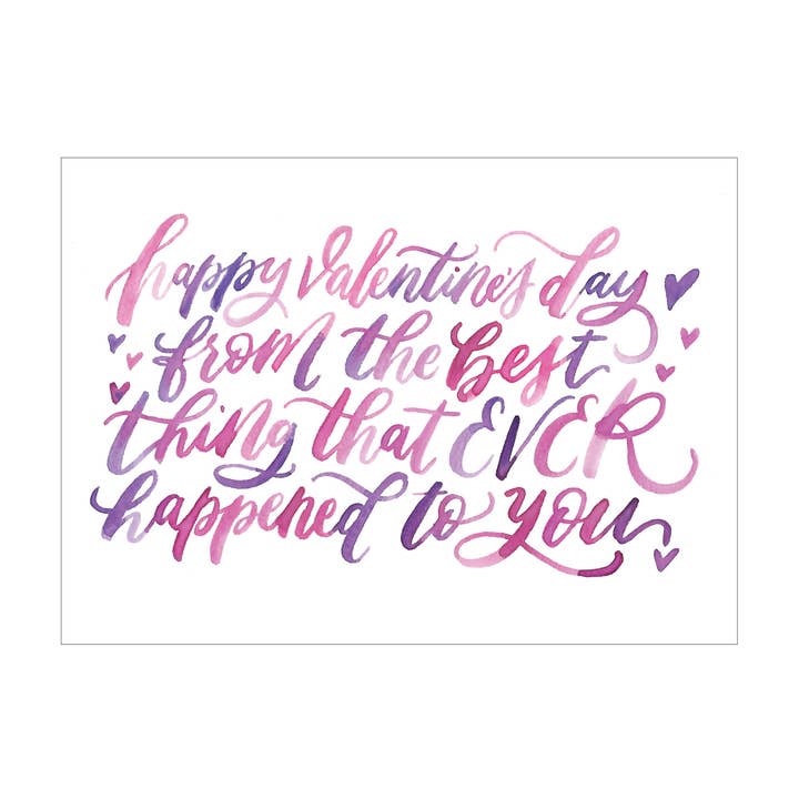 Beste wenskaart voor Valentijnsdag voor wholesale door Katie Elizabeth Lettering