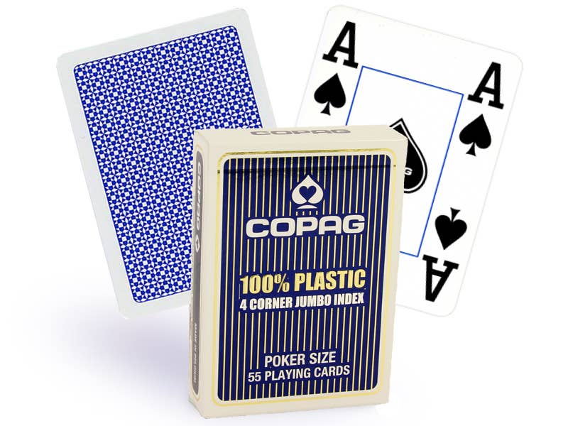 Cardshouse - Wholesale Speelkaarten - Copag 4 Corner Pokerkaarten (blauw)