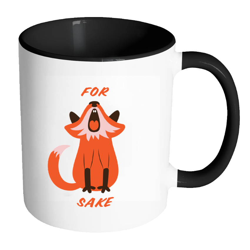 Disrupted Industries - Wholesale Coffee Mug - For Fox Sake Coloured Accent Mug0
