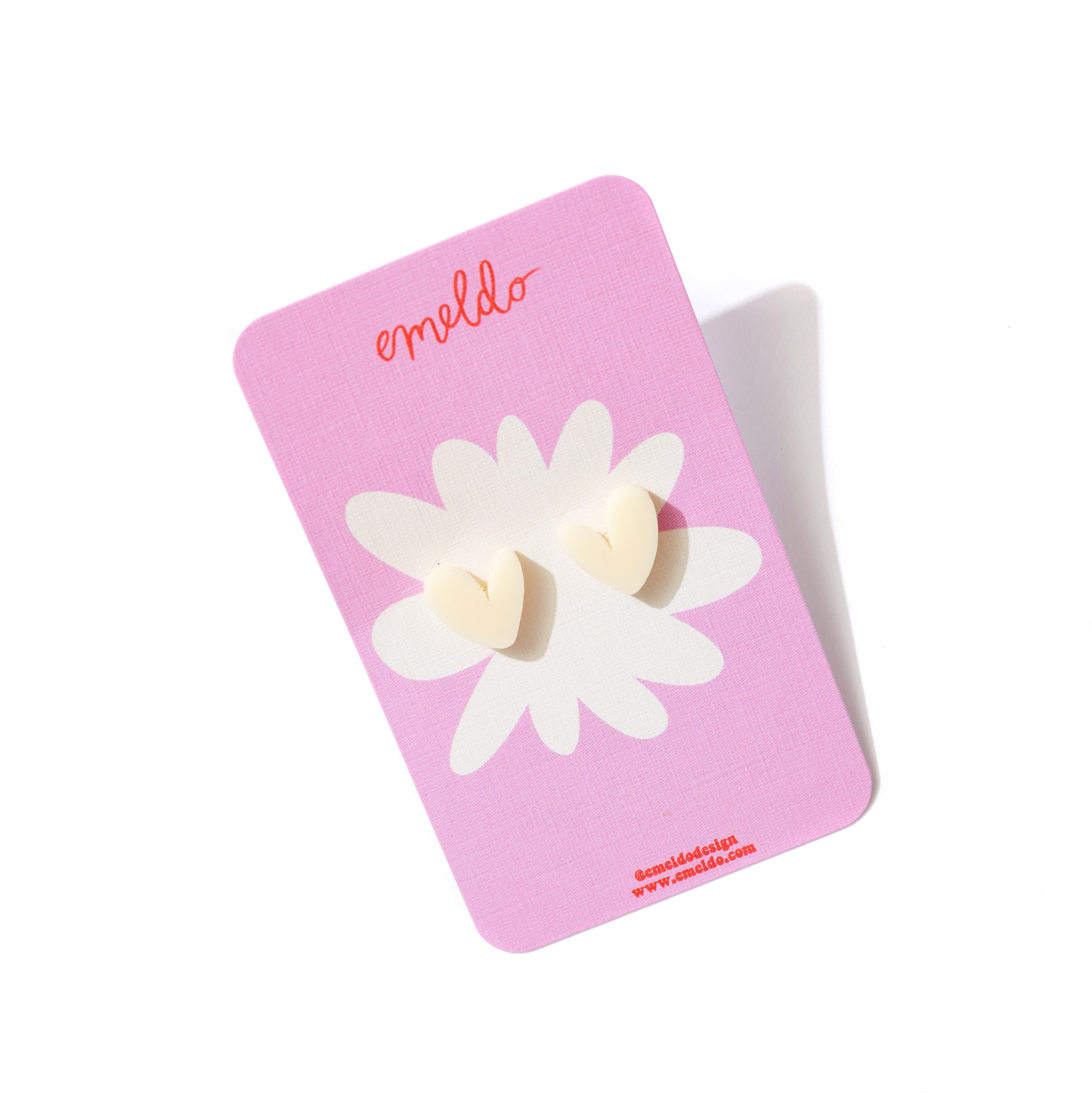 Emeldo - Wholesale Stud/Post Earrings - Heart Studs // Select Colour19