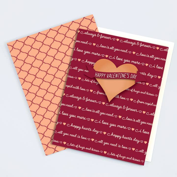 Kärlek i varje ord – Romantiskt Alla hjärtans dag-kort för wholesale av B.Goods Designs