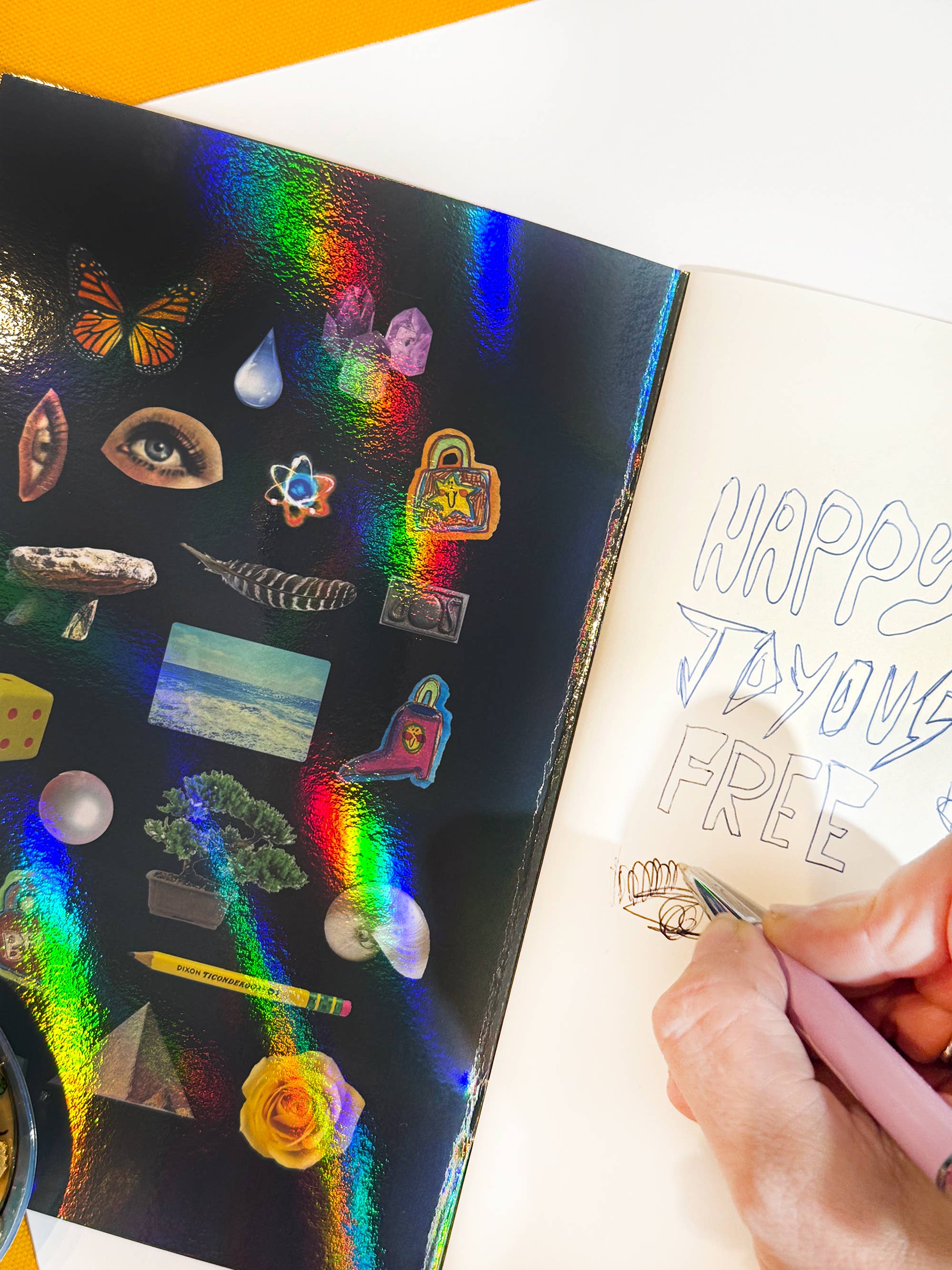 Holly Simple - Wholesale Notebook - Everything is a Spell Holographic Notebook + Sticker Set6