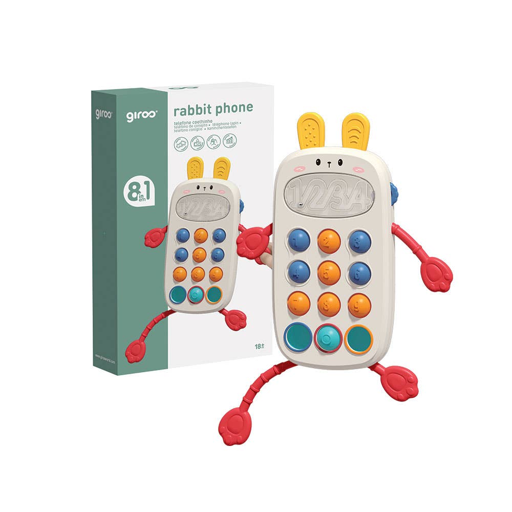 AJ Aguiar - Wholesale Classic Toy - Kids - Interactive Bunny Phone 8 Functions1