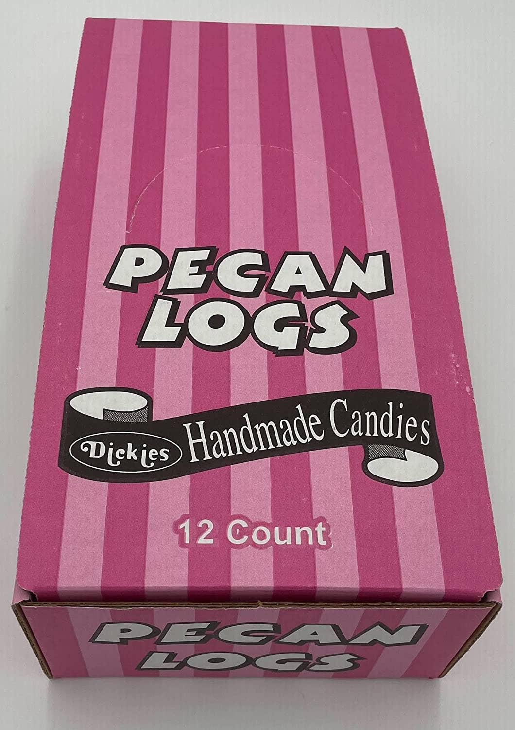 Dickies Candy Co - Wholesale Hard Candy - 96 ct Pecan Logs 2oz - Case of 8 caddies2