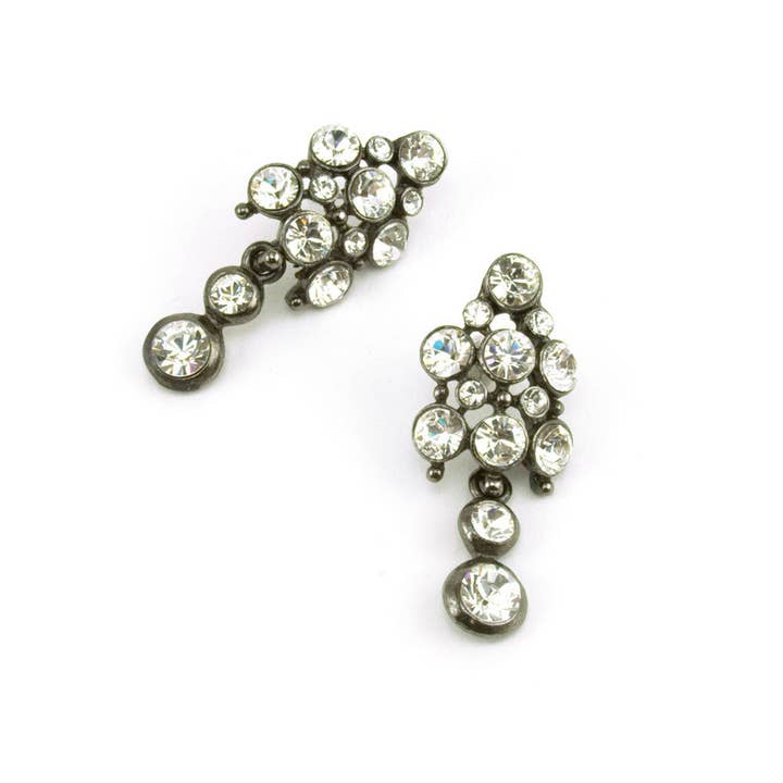 Circle Stone Earrings for wholesale by kyles collection ltd