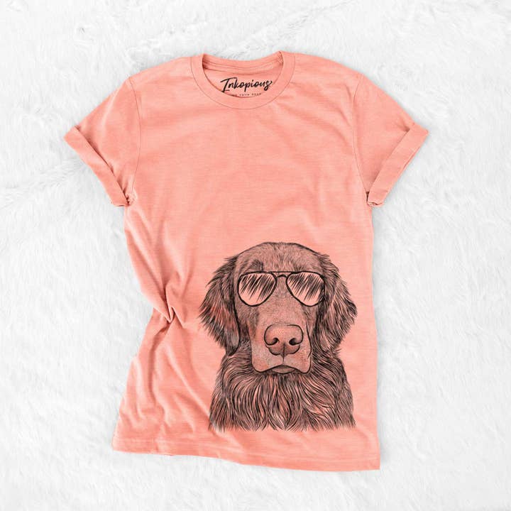 Inkopious - Wholesale Screen Printed T-Shirt - Women's - Pippin the Flat Coated Retriever - Bella Canvas Unisex Crewneck4