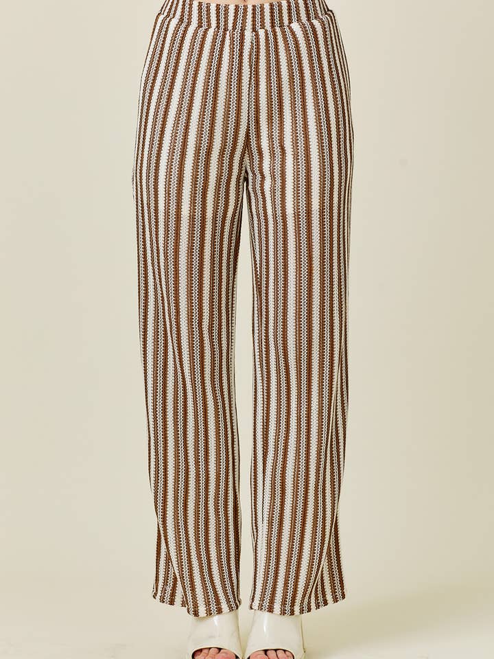 STRIPE HIGH WAIST PANTS for wholesale by Baevely by Wellmade USA