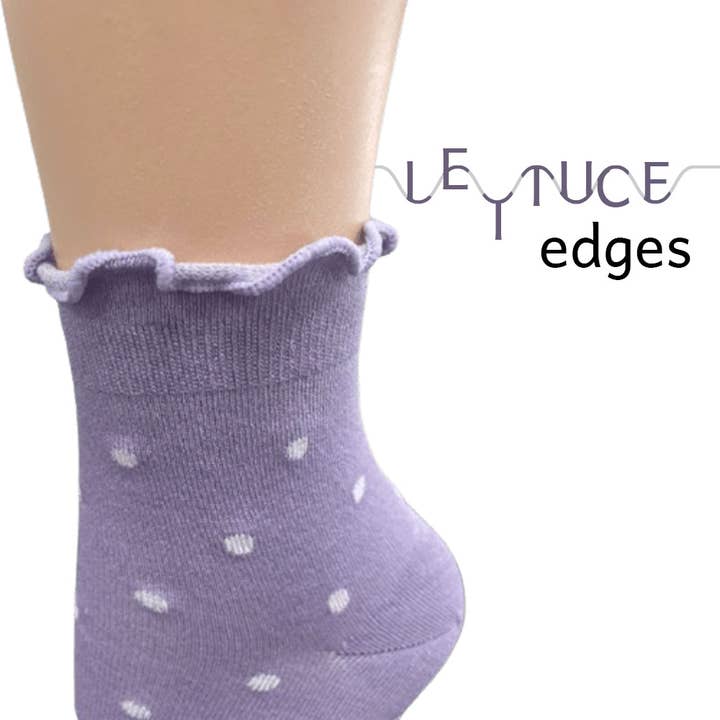 Sierra Socks - Wholesale Socks - Women's - Women's Rayon Quarter High Socks - in 4-Pair or 2-Pair Packs with Fun Lettuce Edge Ruffle Socks for Women, Girls and Teens11