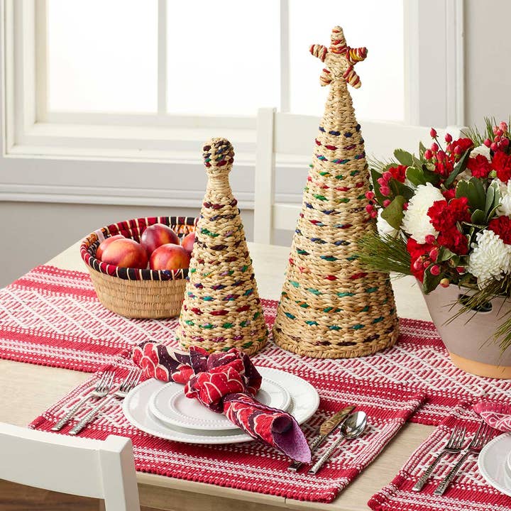 SERRV International - Wholesale Table Runner - Bright Red Rethread Table Runner