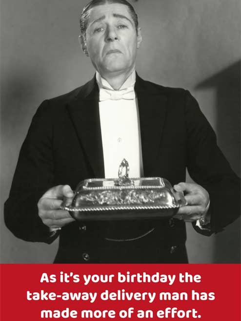 Grappige verjaardagskaart - Take away voor wholesale door Comedy Card Company