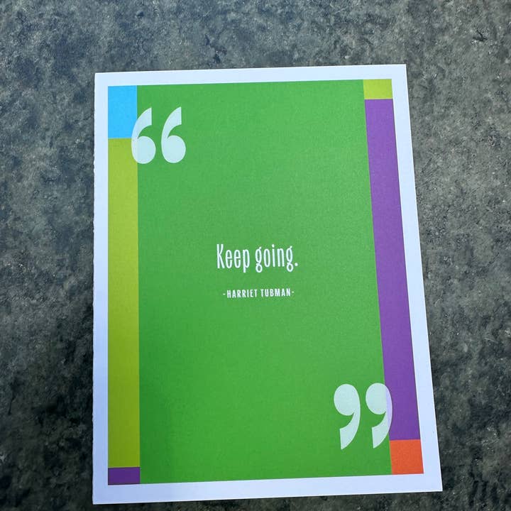 Junebug Ink - Wholesale Encouragement Card - Wise Words: Harriet Tubman3