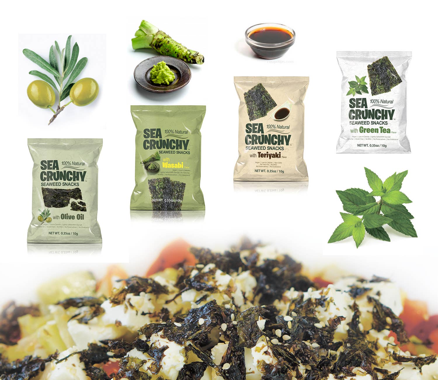 SEAWEED MARKET - Wholesale Puffed Snack - Sea Crunchy Seaweed Snacks with Teriyaki 10g x 12pcs3