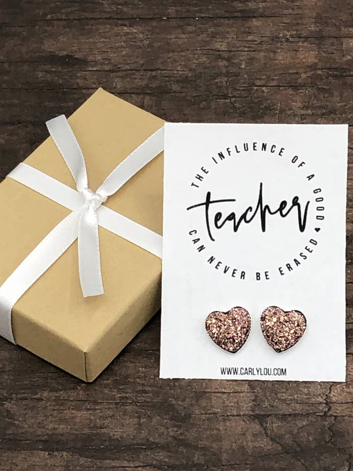Teacher Appreciation Earrings: Influence of a Good Teacher for wholesale by Carly Lou