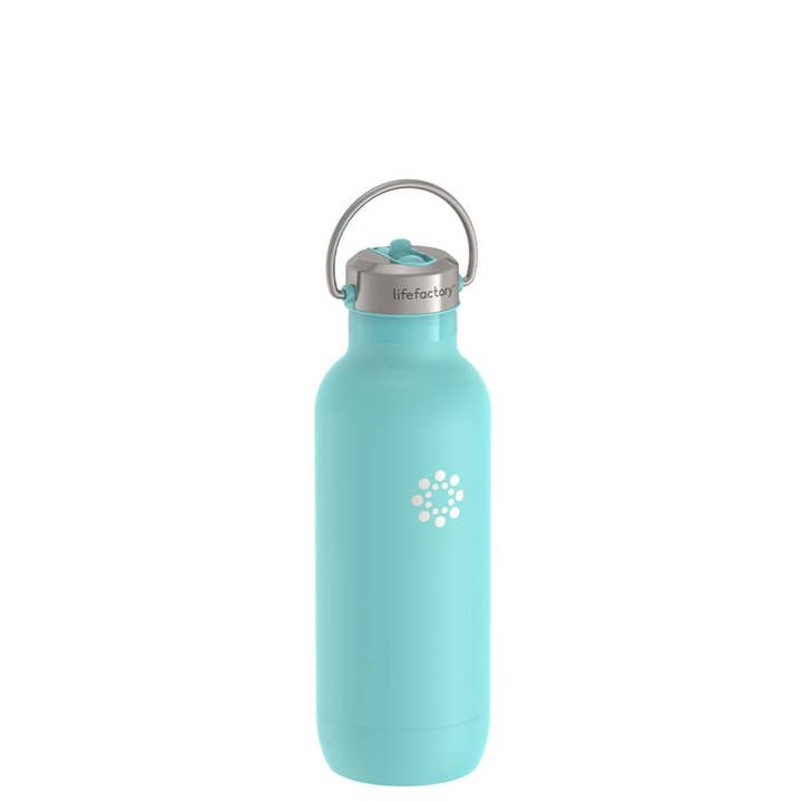 Lifefactory - Wholesale Water Bottle - 20oz Stainless Steel Water Bottle Straw Cap - Assorted Color4