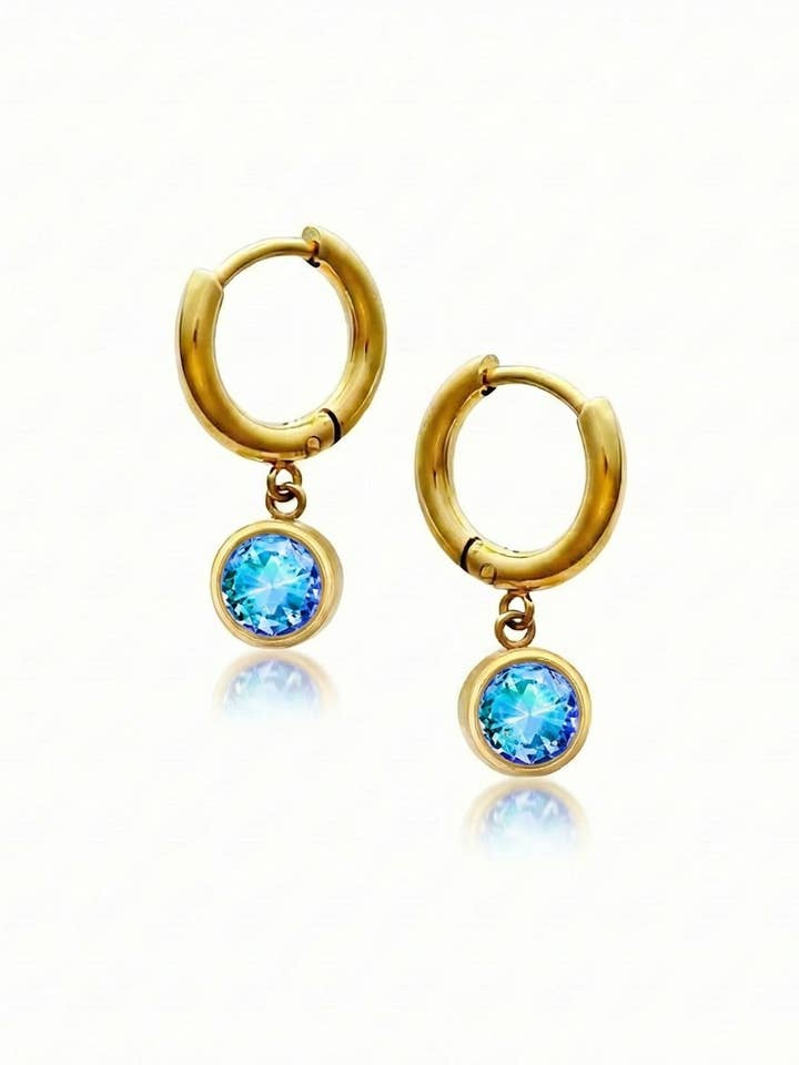 ACJ - Lunar Hoop Earrings (5mm Circle) for wholesale by LeightWorks