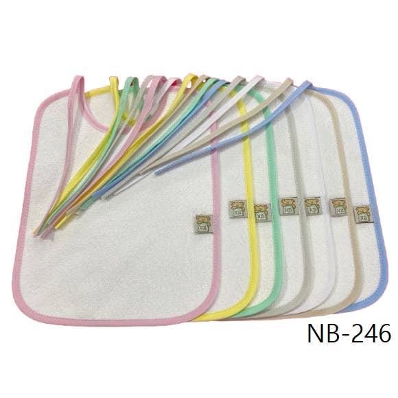 Pack of 7 Double and Waterproof Bibs for wholesale by Noty Baby