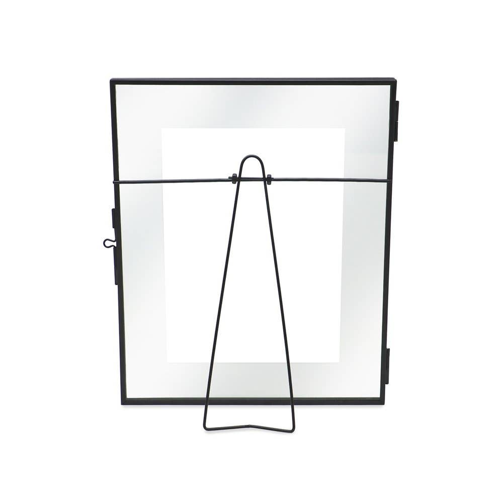 Black Isaac Jacobs Modern Style Metal Floating Desk Photo Frame for wholesale on Faire20