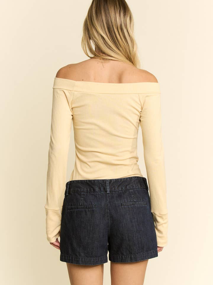 JADE BY JANE - Wholesale Knit Top - Women's - Solid Ribbed Off Shoulder Top10