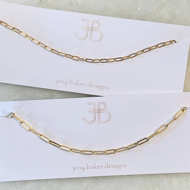 Jeny Baker Designs - Wholesale Link & Chain Necklace - Box Chain Layering, Small and Medium2