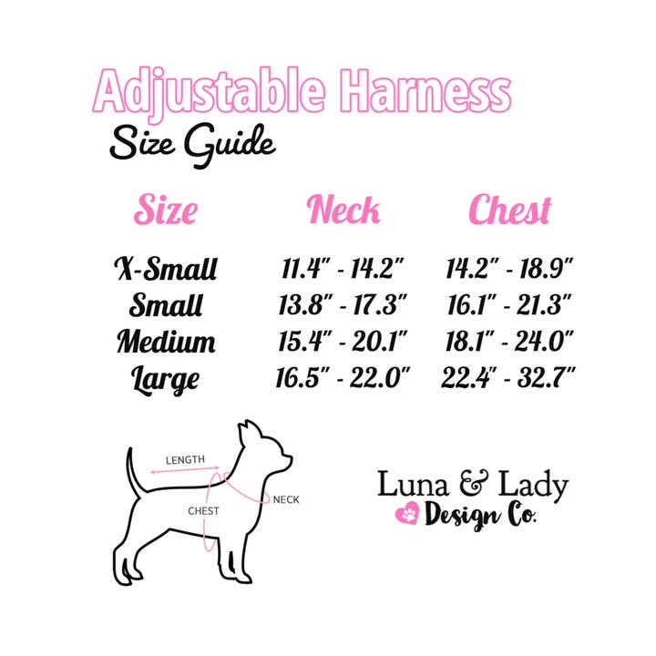 Luna & Lady Design Co. - Vente Harnais – chien - Harnais pour chien best-seller « Southern Belle » de qualité5