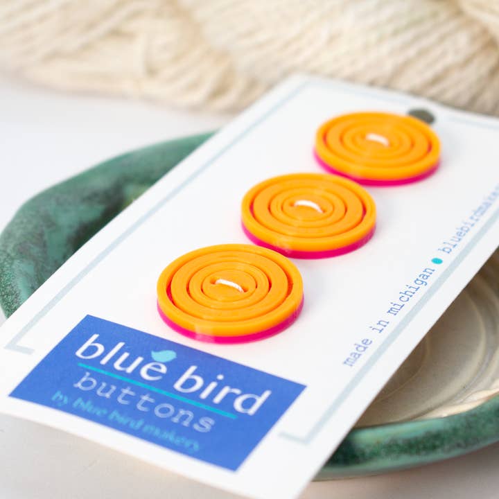 Blue Bird Makery - Wholesale Sewing Button/Snap - 25mm Circles Buttons2