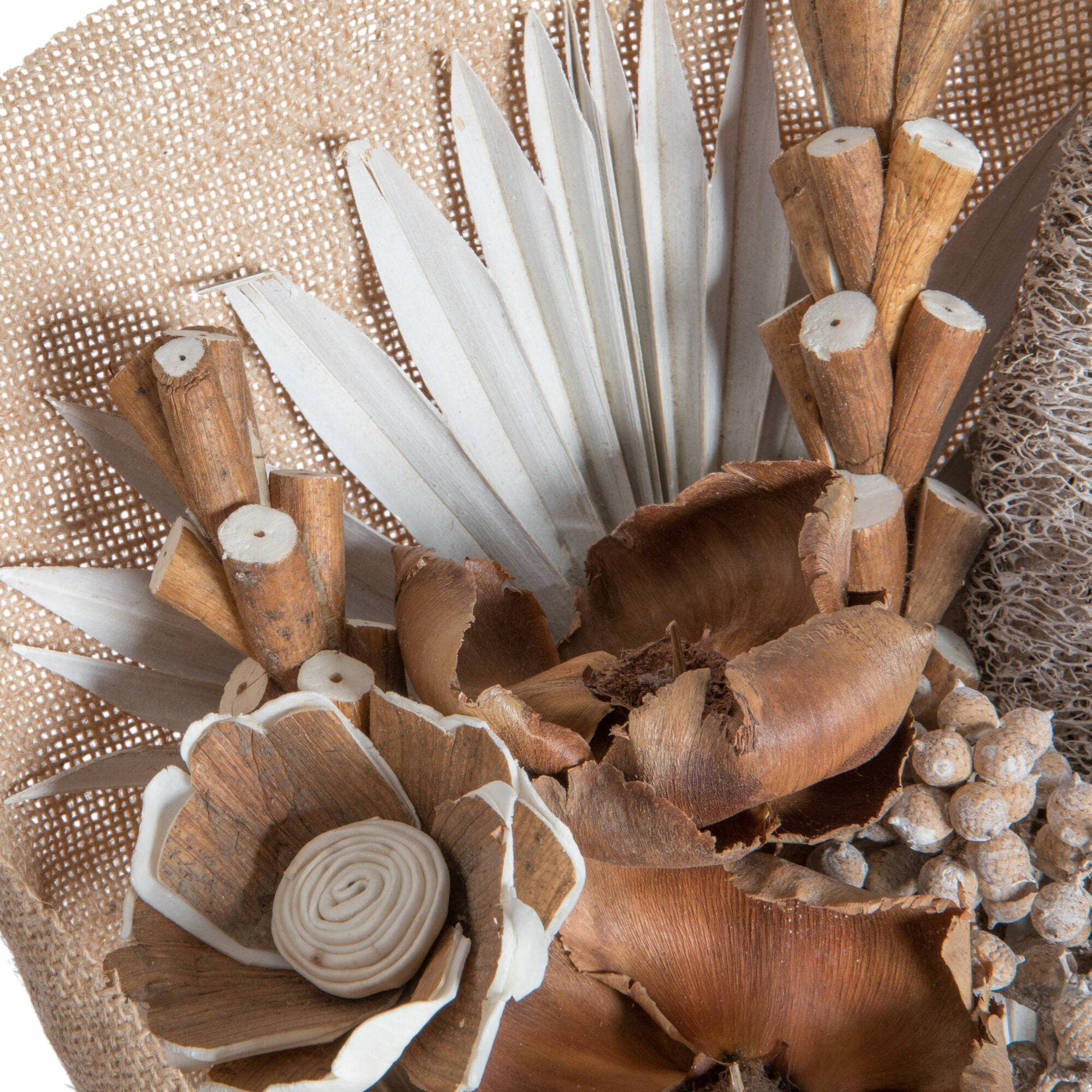 Vickerman 19" White Wash Palm Assorted Bouquet for wholesale on Faire1