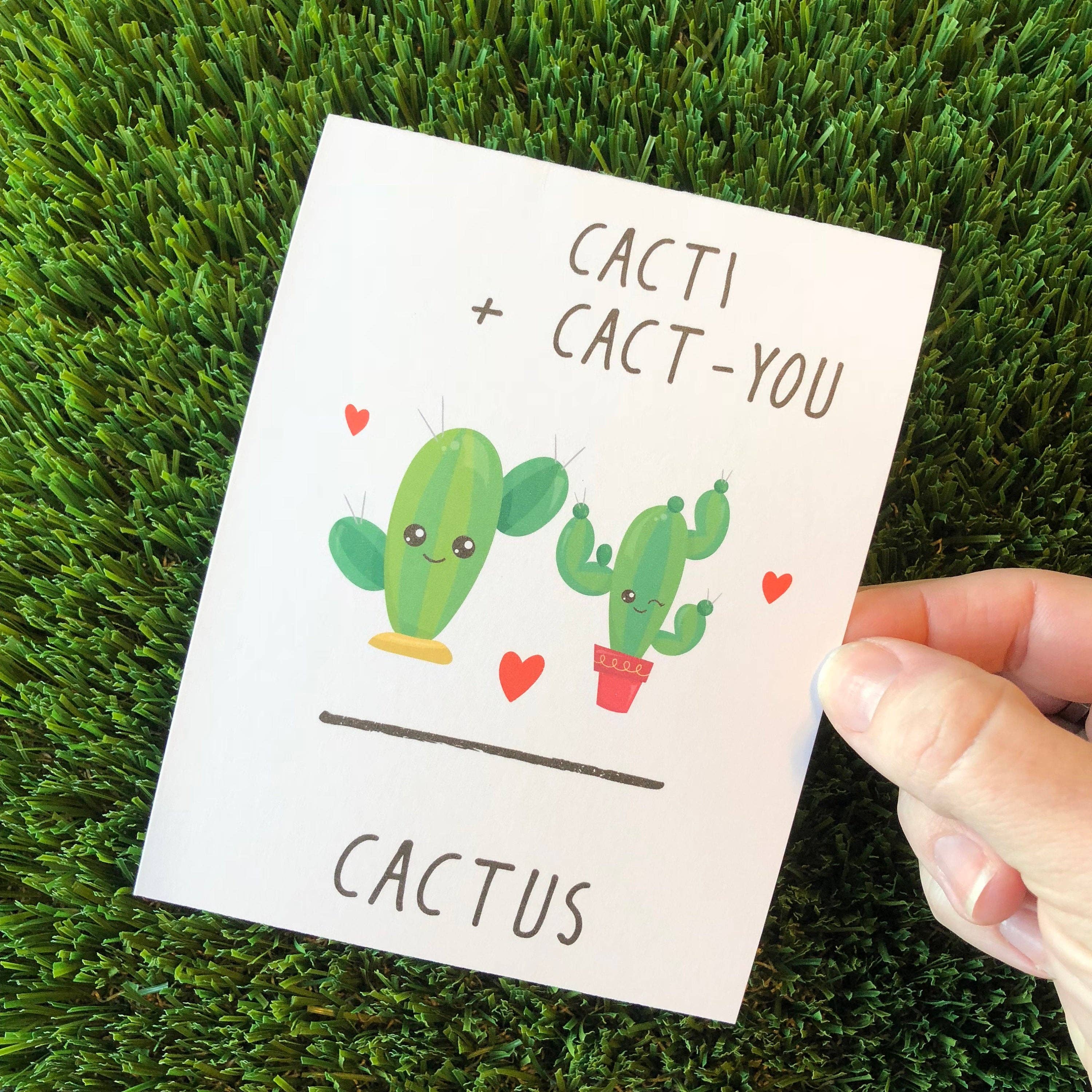 Personal Paper Hugs - Wholesale Love Card - Cute Cactus Card Long Distance Relationship Card Succulent Card Funny Love You Card Cute Love Card Anniversary Card Funny Cacti Card1
