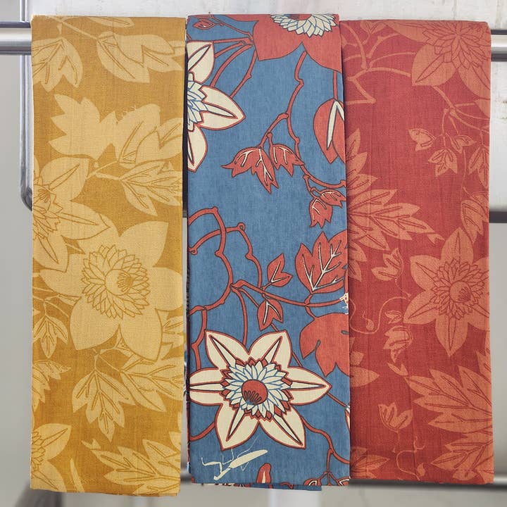 Balizen Direct from Bali - Wholesale Tea Towel - Tea Towels set/3 | Passion Flower