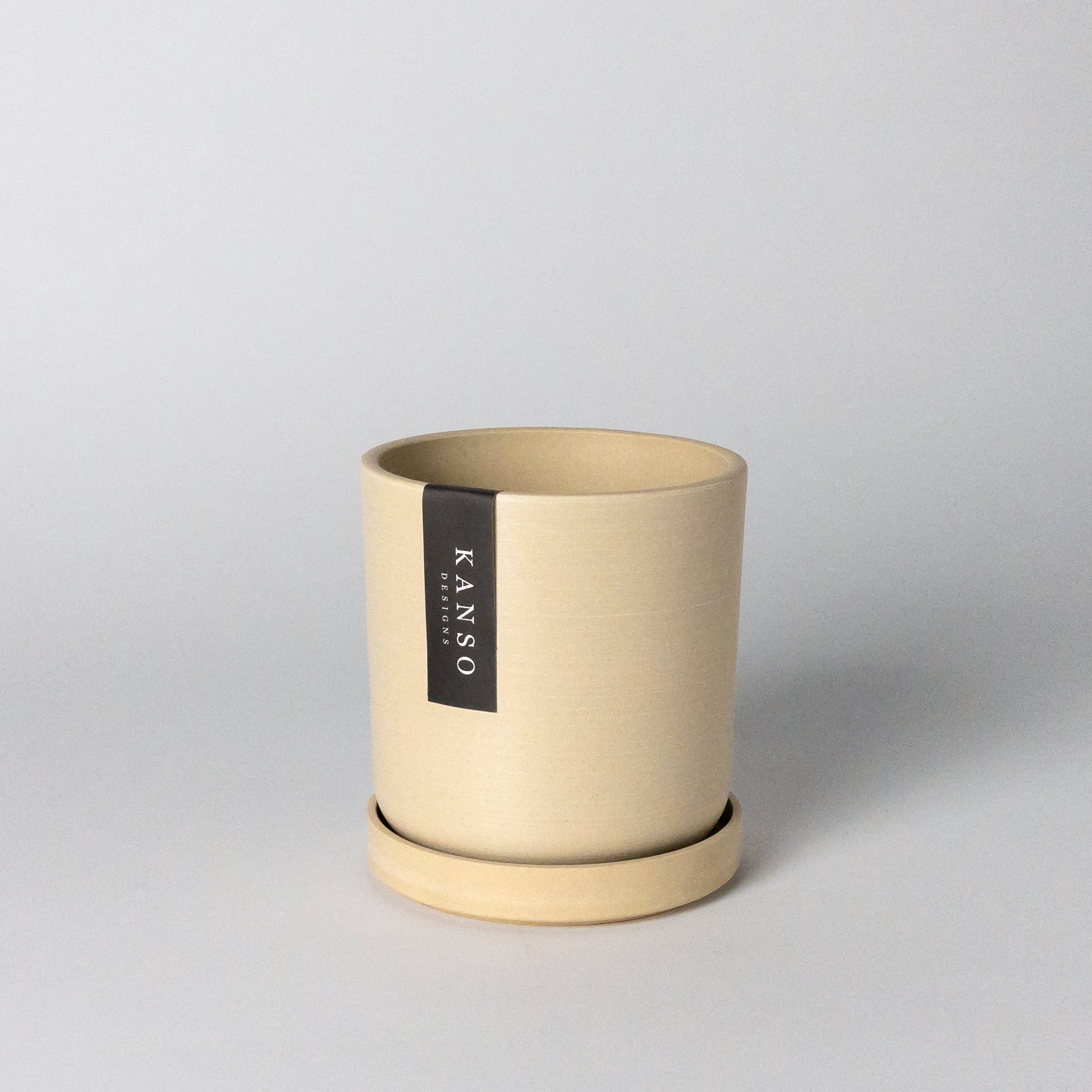 Kanso Designs - Vente Pot - Pots et soucoupes Signature 7" et 4" | Teintes naturelles5