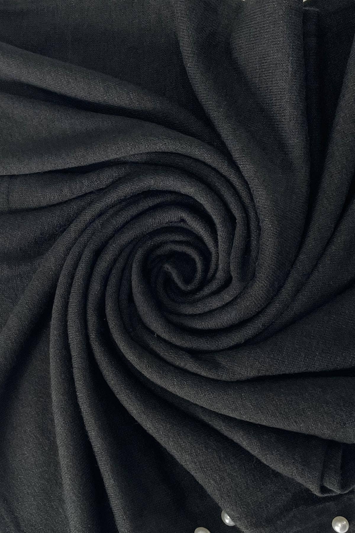 Fashion Scarf World - Wholesale Poncho - Women's - Plain Wool Knit Poncho With Pearl Detailing1