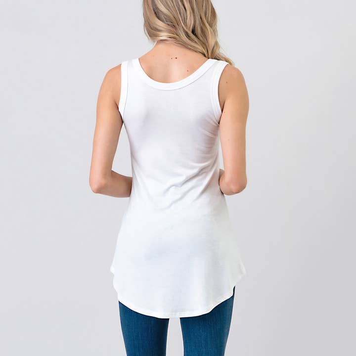 Heimious - Vente Débardeur – femme - Débardeur en jersey modal à ourlet haut et bas, 25593