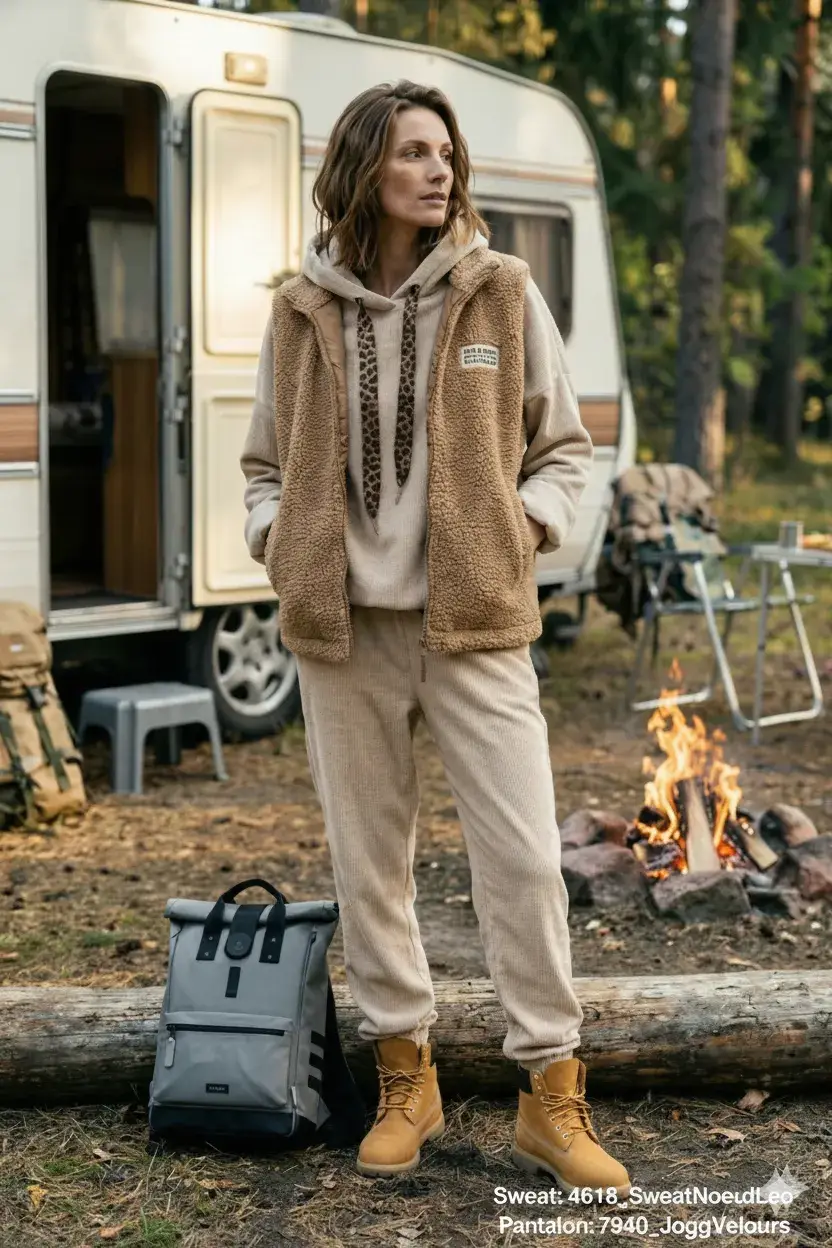 Mimi & Gogo – Engroshandel Loungesweatpants/jogginbukser – til kvinder – Velour joggingbukser med leopardsløjfe9