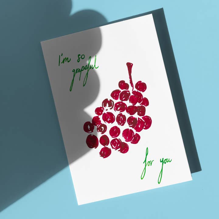 Tecari Designs – wholesale Thank you card – I'm so grapeful for you - Thank you card | Appreciation card2
