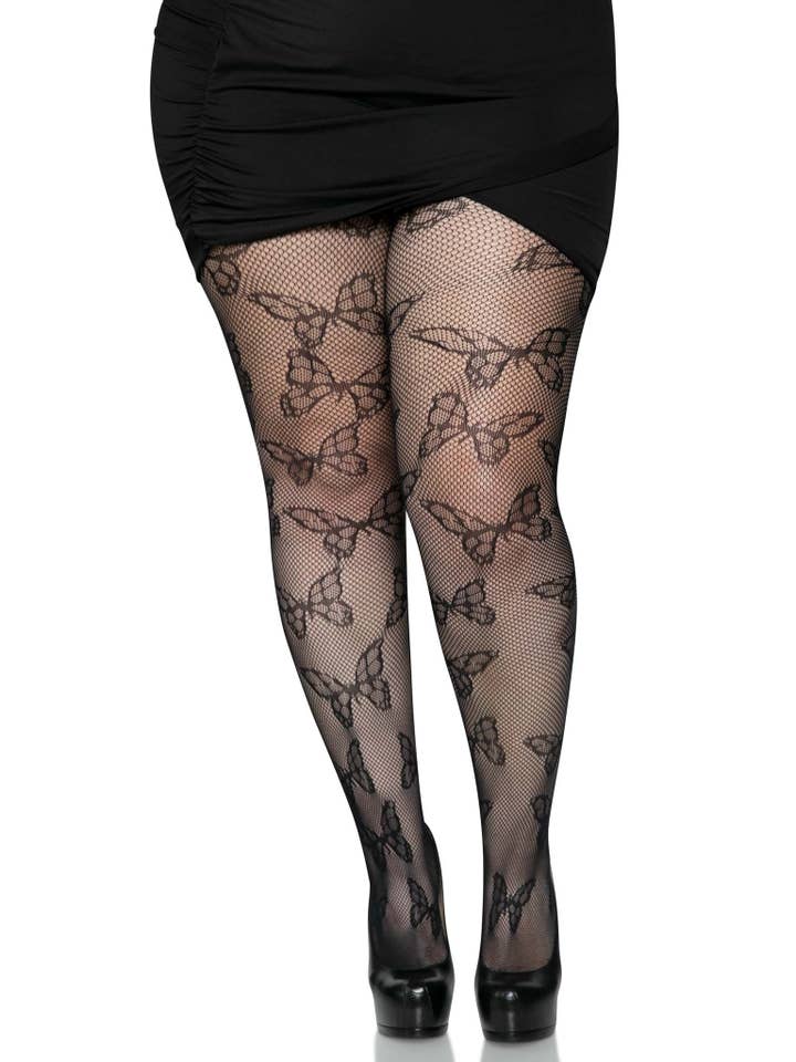Plus Butterfly Fishnet Tights for wholesale by Leg Avenue